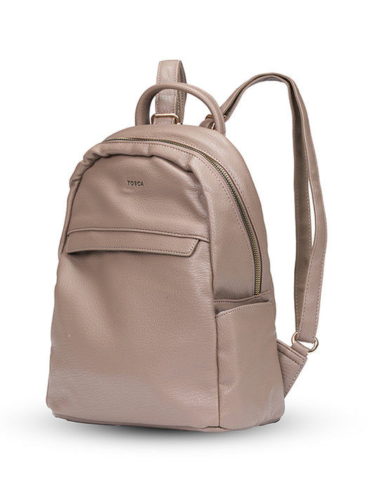 Small Taupe Casual Backpack