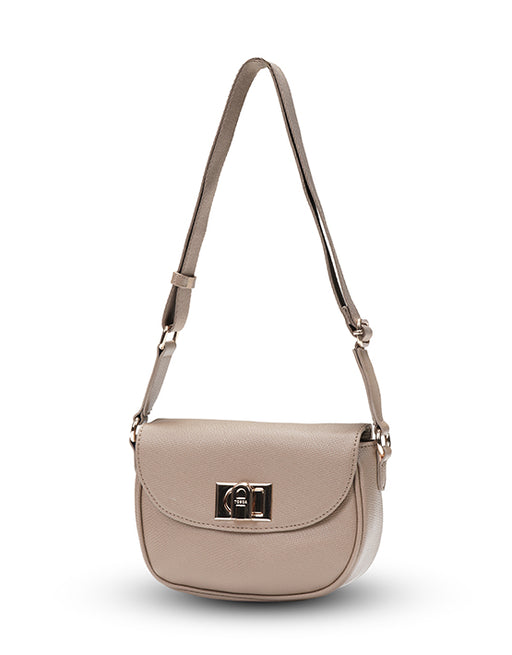 Small Taupe Crossbody Handbag