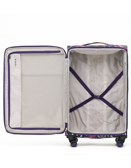 So Lite Soft Suitcase 3 Piece Set - Paisley