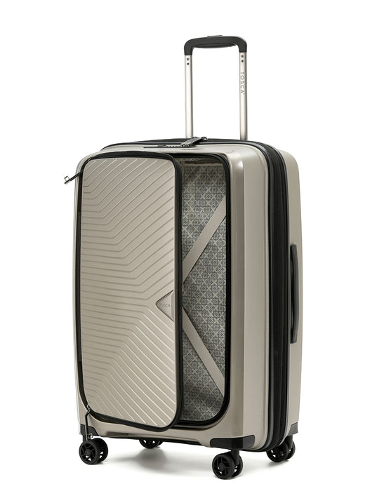 Space-X 66cm Medium Duel Opening Hard Suitcase - Champagne
