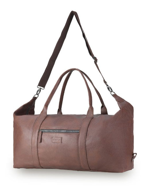 Vegan Leather Large Chocolate Duffle Bag