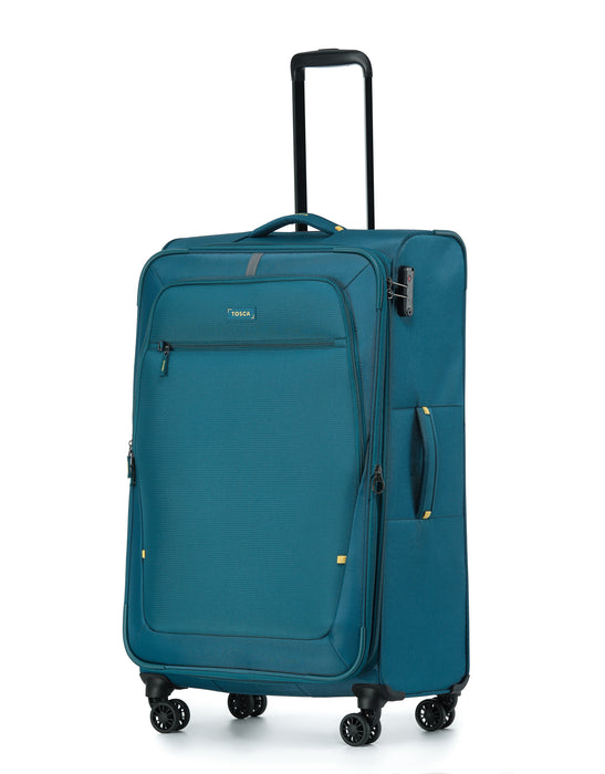 Luna Lite 77cm Large Soft Suitcase - Teal