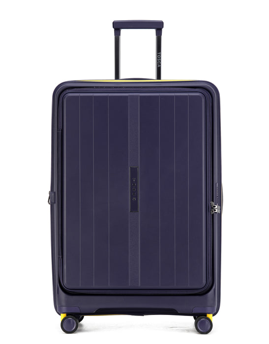 Cruiser 77cm Large Front Opening Hard Suitcase - Purple