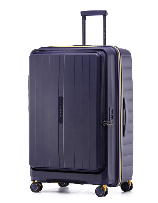 Cruiser 77cm Large Front Opening Hard Suitcase - Purple