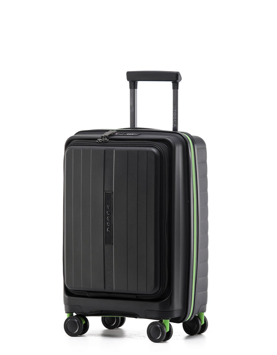 Cruiser 53cm Small Front Opening Hard Suitcase Carry On - Black