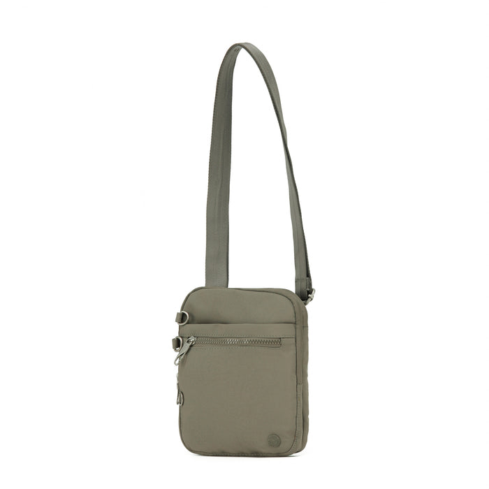 Anti-Theft Cross Body Shoulder Bag - Taupe