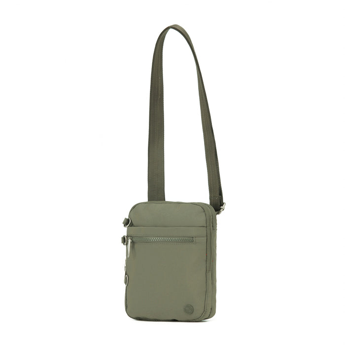 Anti-Theft Cross Body Shoulder Bag - Khaki