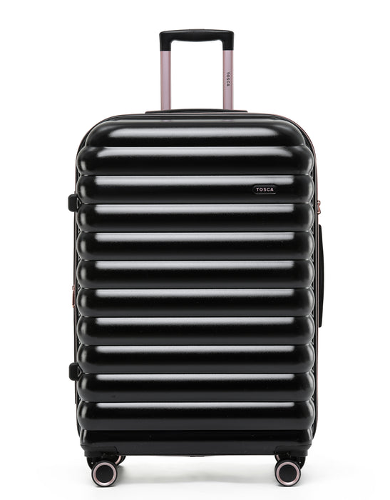 Como 77cm Large Hard Suitcase - Black