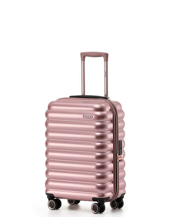 Como 54cm Small Hard Case Carry On - Rose Gold