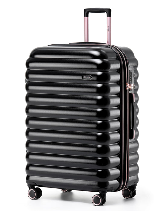 Como 77cm Large Hard Suitcase - Black