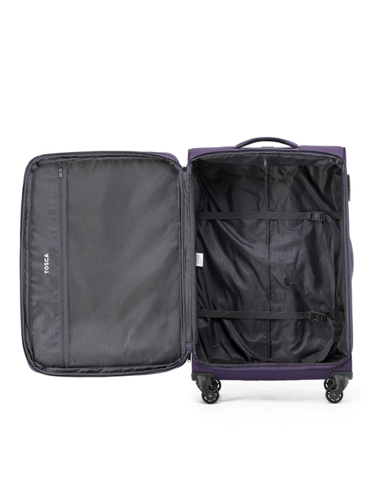 Sky-Runner 78cm Large Soft Suitcase - Velvet