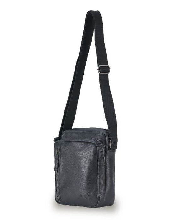Vegan Leather Black Shoulder Bag