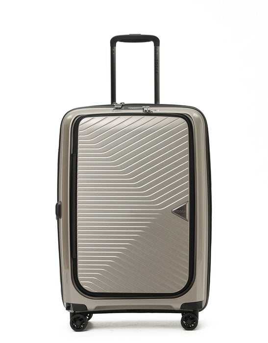Space-X 66cm Medium Duel Opening Hard Suitcase - Champagne