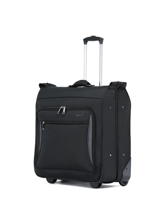 Deluxe Carry On Trolley Garment Bag - Black