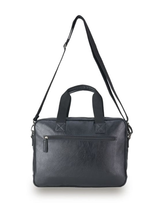 Vegan Leather Business Bag - Black