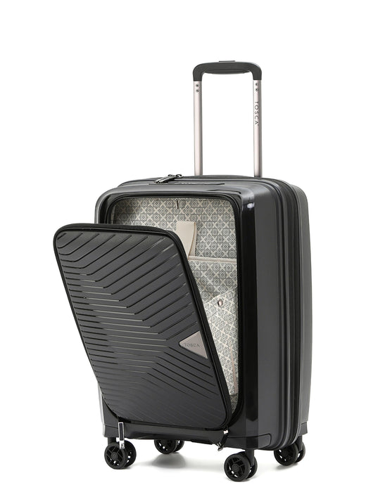 Space-X 55cm Small Hard Laptop Carry On - Black