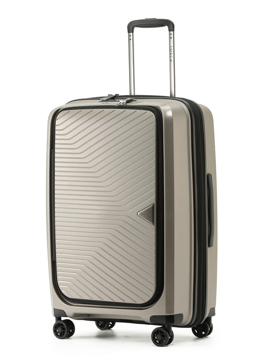 Space-X 66cm Medium Duel Opening Hard Suitcase - Champagne