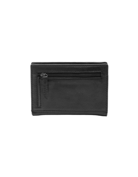 Soft Leather Card Holder Wallet - Black