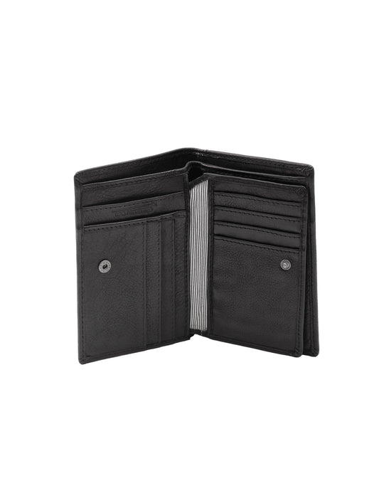 Soft Leather Card Holder Wallet - Black