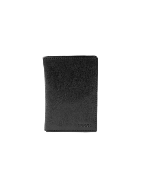 Soft Leather Card Holder Wallet - Black