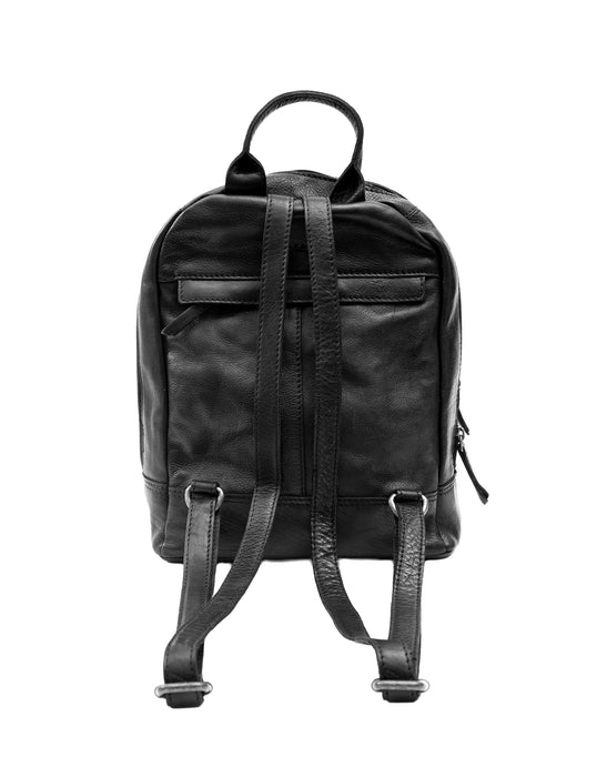 Leather Backpack - Black