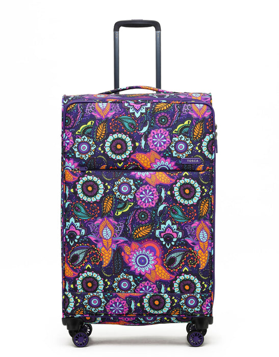 So Lite 79cm Large Soft Suitcase - Paisley