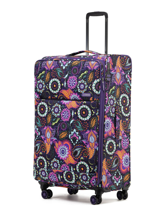 So Lite Soft Suitcase 3 Piece Set - Paisley