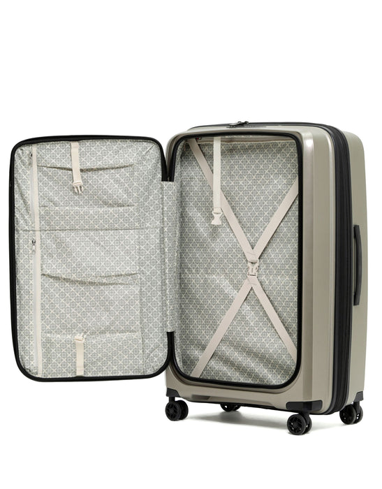 Space-X 76cm Large Duel Opening Hard Suitcase - Champagne