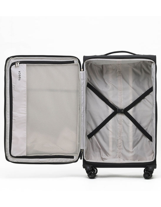 So Lite 79cm Large Soft Suitcase - Black