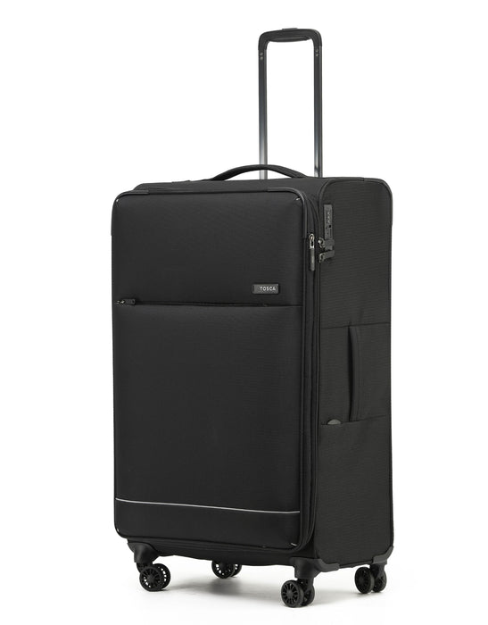 So Lite 79cm Large Soft Suitcase - Black