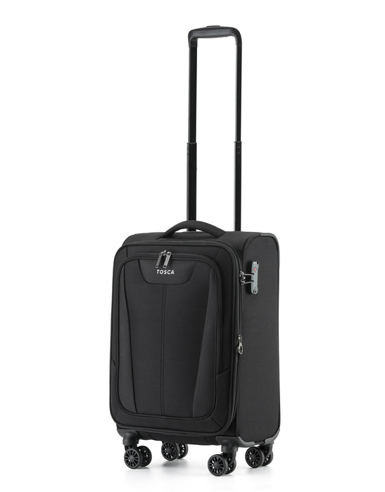 Altitude Soft Suitcase 3 Piece Set - Black