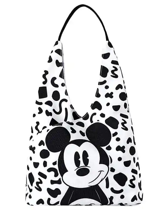Disney Mickey Mouse Canvas Shopper - Black/White