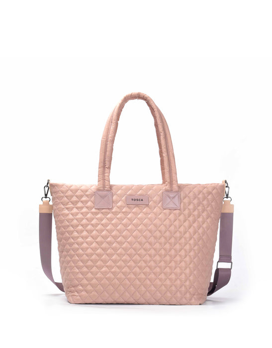 Metro Large Travel Tote Bag - Mauve