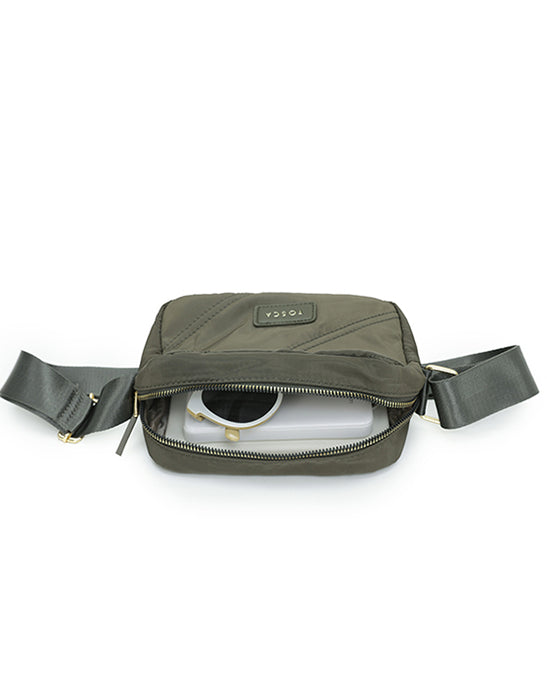 Khaki Harlow Shoulder Bag