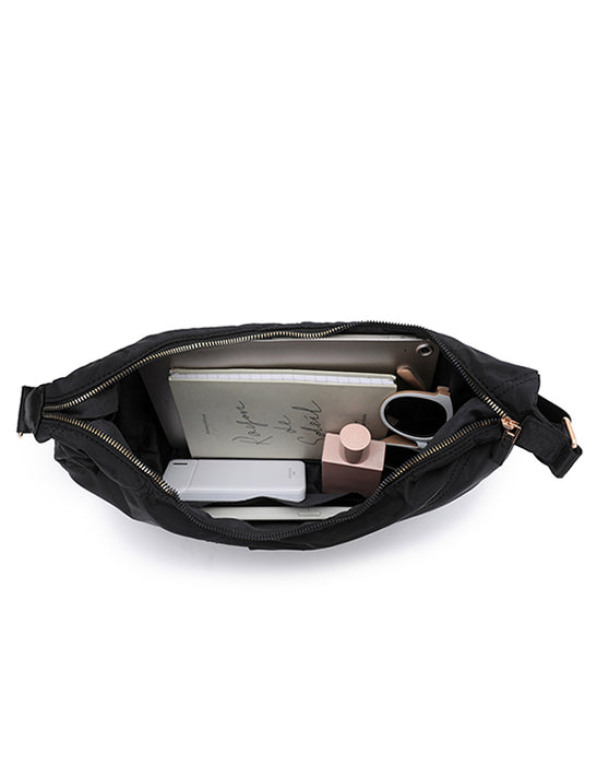 Hobo Bag Black Open