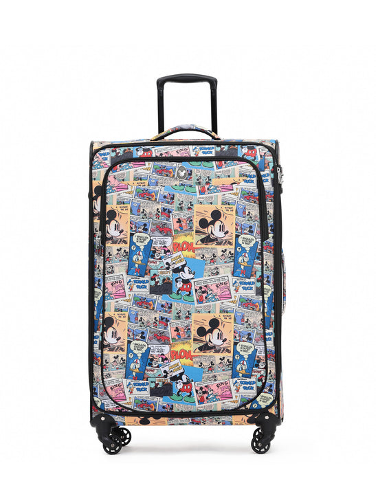 Disney Mickey Mouse Comic 76cm Large Soft Suitcase - Multi