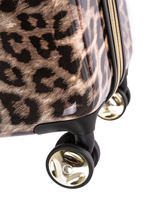 Leopard 55cm Small Hard Carry On Suitcase