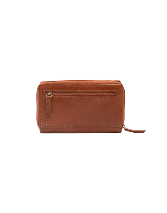 Soft Leather Ladies Wallet - Tan