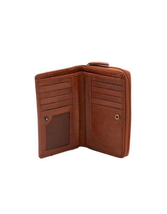 Soft Leather Ladies Wallet - Tan