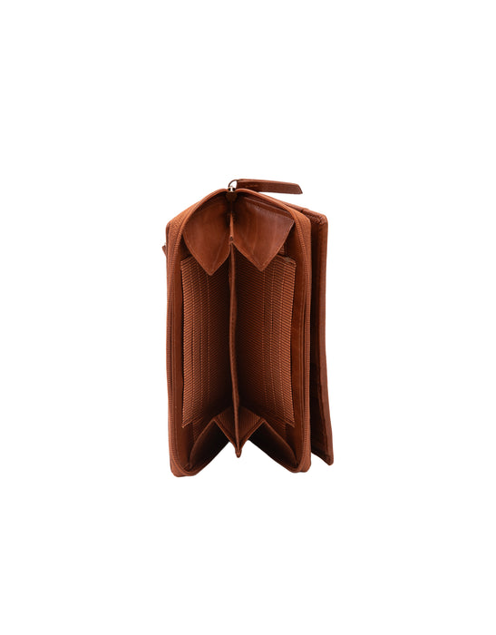 Soft Leather Ladies Wallet - Tan