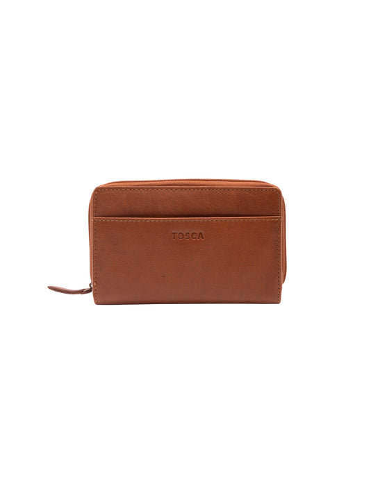 Soft Leather Ladies Wallet - Tan