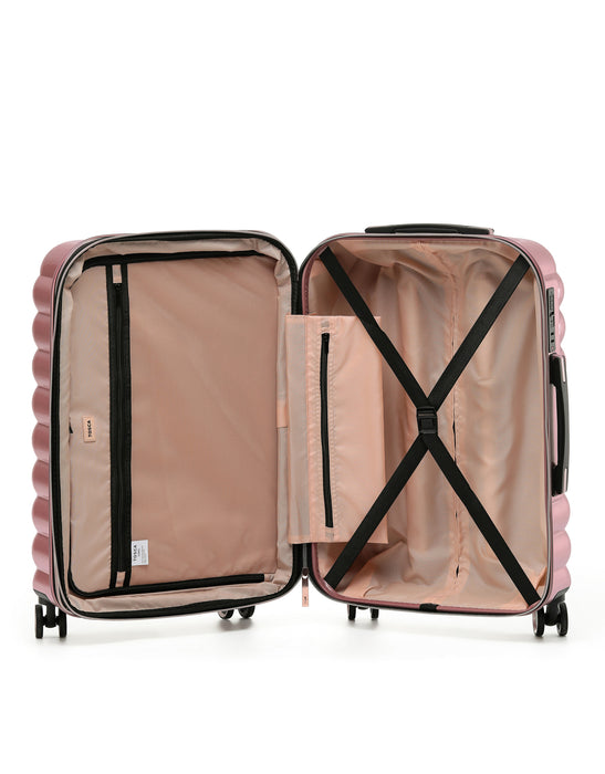 Como 77cm Large Hard Suitcase - Rose Gold
