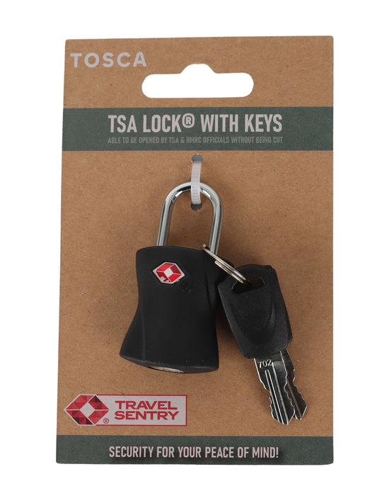 Basic TSA Lock with Key - Black