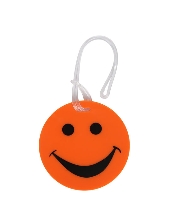 Attitude Luggage Tag - Happy Face - Orange