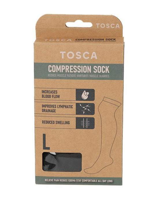 Compression Socks - Black Large