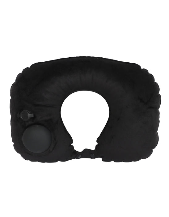 Inflatable Travel Neck Pillow - Black