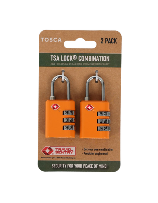 TSA Combination Lock 2 Pack - Orange