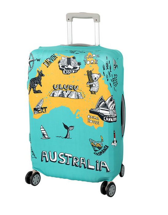 Luggage Cover - Australia Large - Blue
