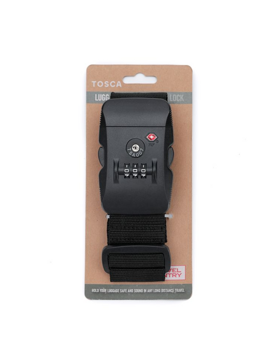 Luggage Strap with TSA Combination Lock - Black