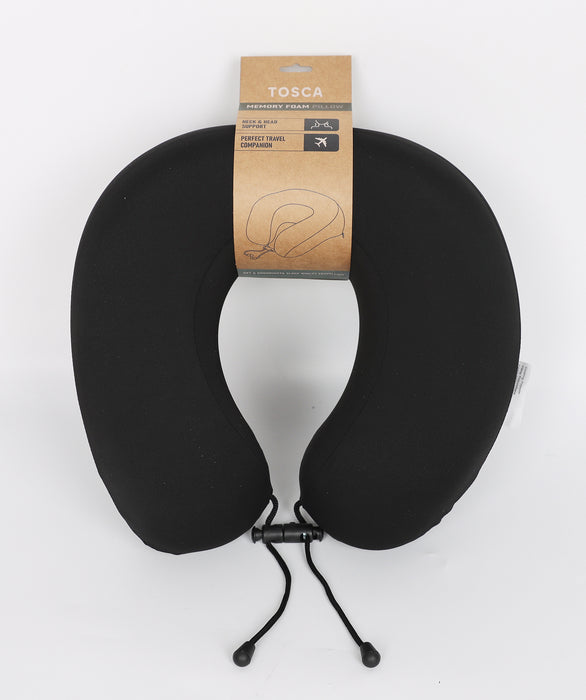 Deluxe Memory Foam Neck Cushion - Black